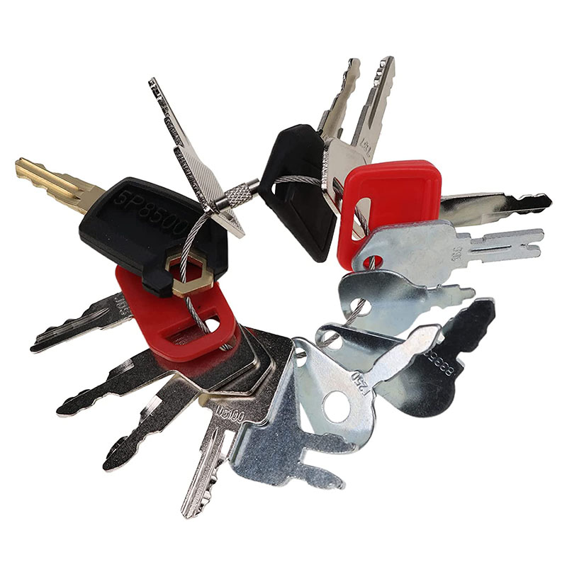 Especificamente para CAT Caterpillar CASE JCB Komatsu Bobcat Hyster Kobelco Kawasaki Heavy Equipment - 14 Pcs Ignition Key 8398 8H-5306 8H5306