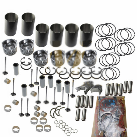Compatível com 6D102 S6D102E-1 S6D102 Overhaul Rebuild Kit para empilhadeira de motor Komatsu 5.9L 12V