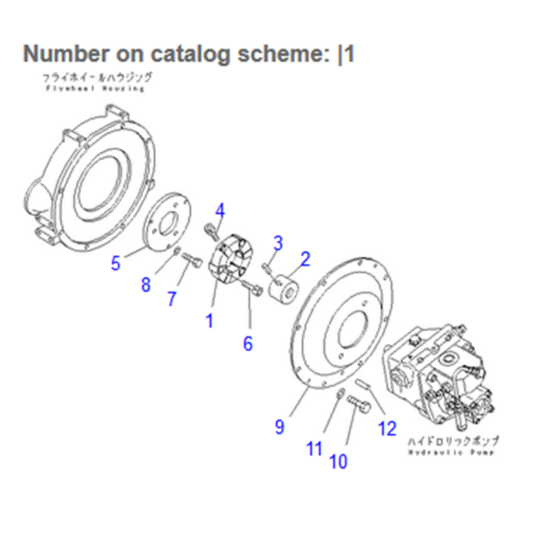 Especificamente para Komatsu Escavadora PC28UU-3 PC27R-8 - Coupling Ass'y 20P-01-81200 20P0181200 PC28UU-3,PC27R-8