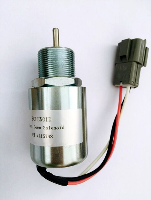 Projetado para caber Volvo Mini Escavadeiras Escavadeiras - Diesel Shut Down Solenoid PJ 7415748 s PJ 7415748 s Volvo Mini Escavadeiras Escavadoras EC15; CEC15; EC20; EC25; EC30; EC35; EC45; EC15B; CEC15B; EC20B; EC13