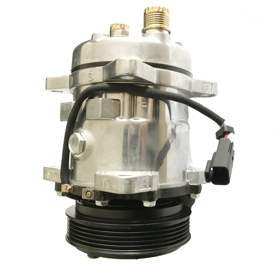 Compatível com Bobcat Escavadora E32 E35 E42 E45 E50 E55 Compressor de Ar Condicionado 7023585 7279139 857 E32,E35,E42,E45,E50,E55