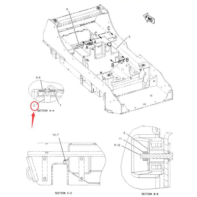 Substitui??o direta para o motor Caterpillar CAT 267B 277B 287B Loader 3034 - Nível de combustível 224-7782 CA2247782 267B, 277B, 287B
