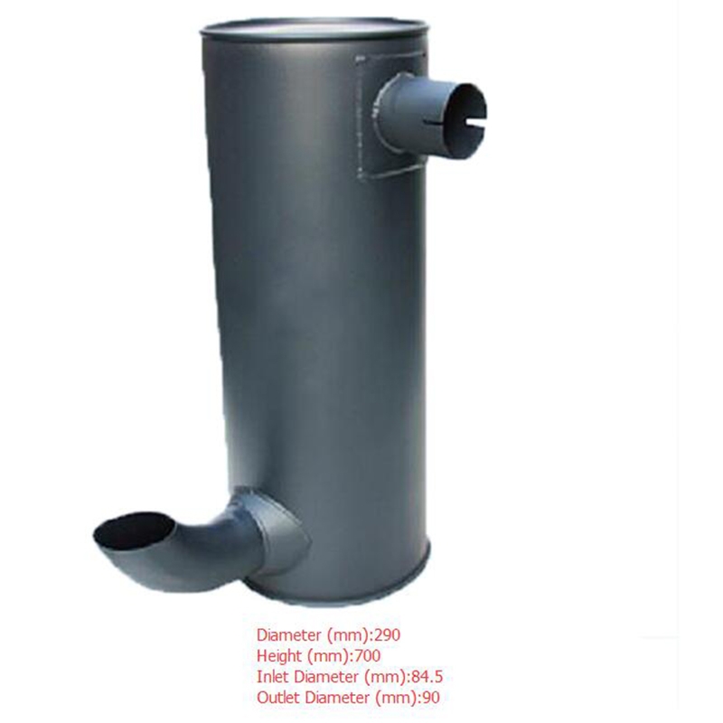 Adequado para Hitachi Escavadora EX200-8 ZAX200 - Silenciador de Muffler EX200-8, ZAX200