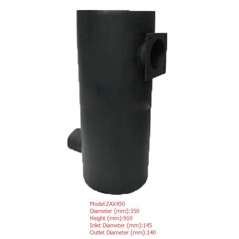 Feito para Hitachi Escavadora ZAX450 - Silencer de Muffler